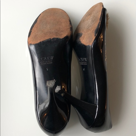 J. Crew Collection Open Toe Patent Heels Vintage - Picture 6 of 6